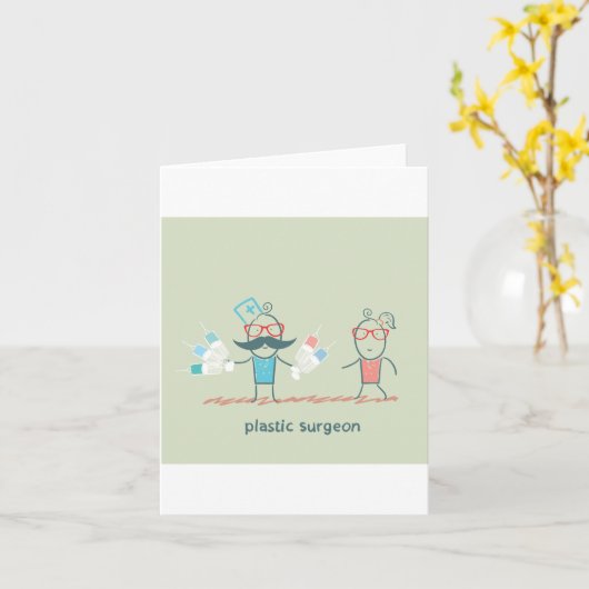 Plastikchirurg Karte (Gelbe Blume)