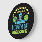 Plastikchirurg lustig, wenn das Leben dir Melonen Große Wanduhr (Winkel)