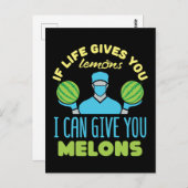 Plastikchirurg lustig, wenn das Leben dir Melonen Postkarte (Vorne/Hinten)
