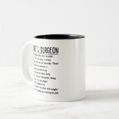 Plastikchirurg Zweifarbige Tasse (Vorderseite Links)