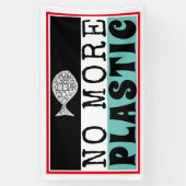 Plastikfisch, Klimawandel Banner (Vertikal)