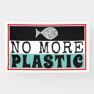 Plastikfisch, Klimawandel Banner