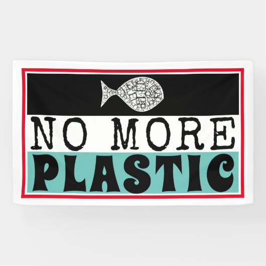 Plastikfisch, Klimawandel Banner (Horizontal)