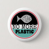 Plastikfisch, Klimawandel Button (Vorderseite)