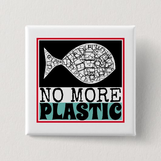 Plastikfisch, Klimawandel Button (Vorderseite)
