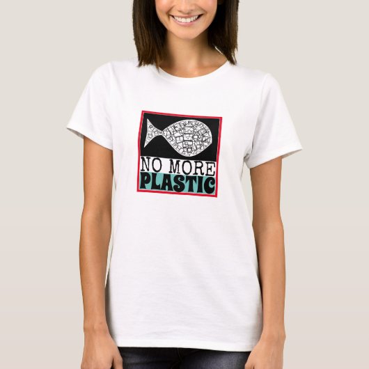 Plastikfisch, Klimawandel T-Shirt (Vorderseite)