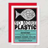 Plastikfisch, Treffpunkt für den Klimawandel Einladung (Vorne/Hinten)