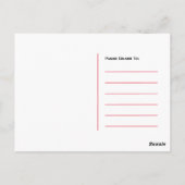 Plastikfisch, Treffpunkt für Klimaänderungen einla Postkarte (Rückseite)