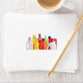 Plastikflaschen Adressaufkleber (Insitu)