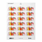 Plastikflaschen Adressaufkleber (Vorne)