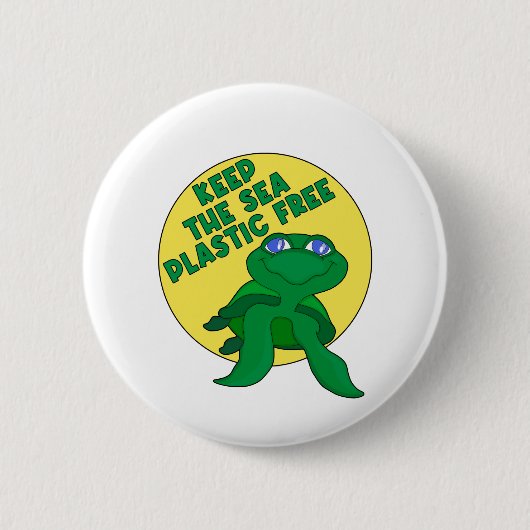 Plastikfrei behalten button (Vorderseite)