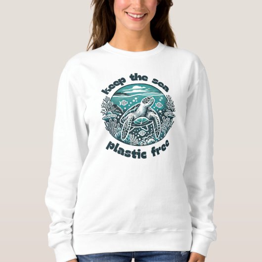 Plastikfrei behalten sweatshirt (Vorderseite)