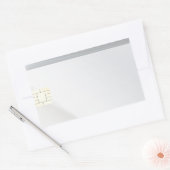 Plastikkarten mit Chip Rechteckiger Aufkleber (Umschlag)