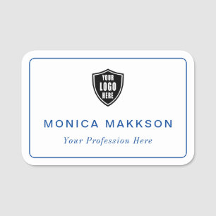 Plastiknamenstempel Magnetisch / Button-Logo Namensschild