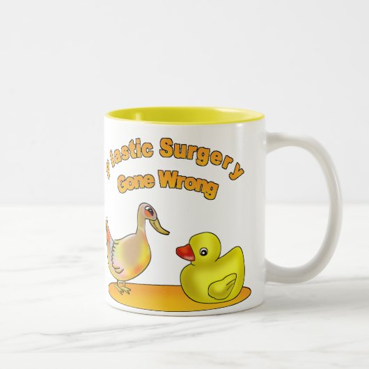 PlastikOperation falsch gegangen Zweifarbige Tasse (Rechts)