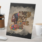 Plastikplanke 10" x 12" "Sie mögen uns nicht Sockelschild (In Situ)