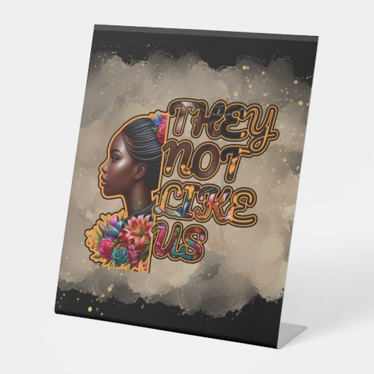 Plastikplanke 10" x 12" "Sie mögen uns nicht Sockelschild (Vorderseite)