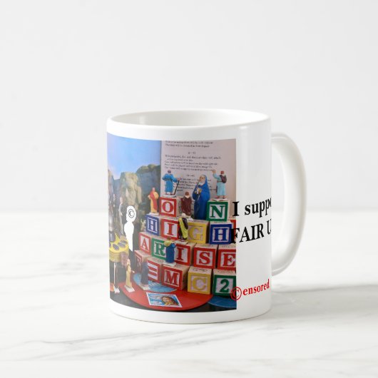 Plastikprophete ANGEMESSENER GEBRAUCH Tasse (VorderseiteRechts)