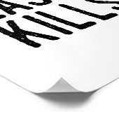 Plastikschäden: Verschmutzung Rette Umwelt Poster (Ecke)