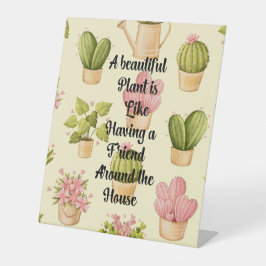 Plastikschild | Gartenquotenanzeige Sockelschild