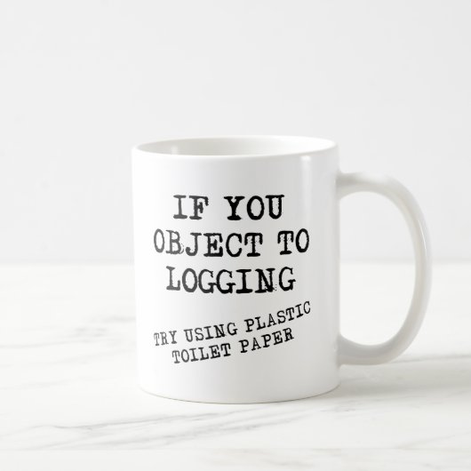 Plastiktoilettenpapier Funny Mug Kaffeetasse (Rechts)
