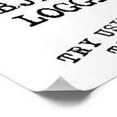 Plastiktoilettenpapier Funny Poster (Ecke)