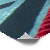 Plastiktrenner in einem Pool, der die Entstehung v Poster (Ecke)