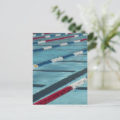 Plastiktrenner in einem Pool, der die Entstehung v Postkarte (Stehend Vorderseite)