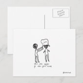 Plastiktüte Postkarte (Vorne/Hinten)
