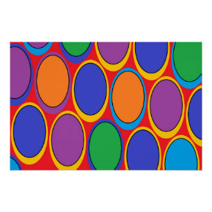 Plastische Eierfarm Poster