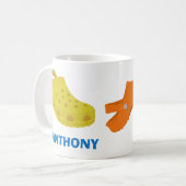 Plastische Lässige Moccasin Schuhe Collage Persona Kaffeetasse (Vorderseite Links)