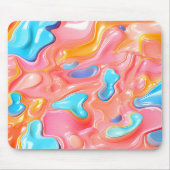 Plastische psychedelische Fluid-Formen Mousepad (Vorne)