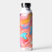 Plastische psychedelische Fluid-Formen Trinkflasche (Links)