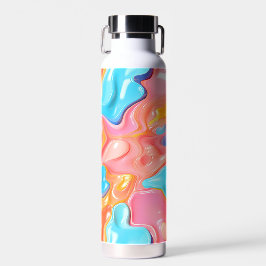 Plastische psychedelische Fluid-Formen Trinkflasche