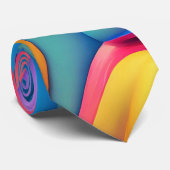 Plastische psychedelische Regenbogenflüssigkeitsfo Krawatte (Gerollt)