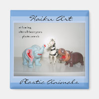 Plastische Tiere Haiku Art Magnet