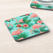 Plastische Untersetzer Flamingo Tropical Palms (Linke Seite)