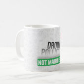 Plastische Verschmutzungsbewusstsein Kaffeetasse (Vorderseite Links)