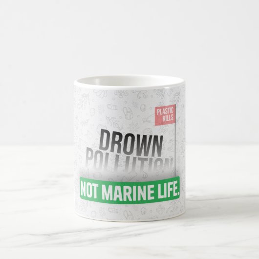 Plastische Verschmutzungsbewusstsein Kaffeetasse (Mittel)