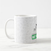 Plastische Verschmutzungsbewusstsein Kaffeetasse (Links)