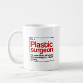 Plastischer Chirurg Kaffeetasse (Links)