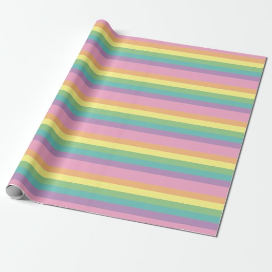 Plastpapier für den Rainbow-Streifen Geschenkpapier (Ungerollt)