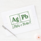 Plata o rechteckiger aufkleber (Umschlag)