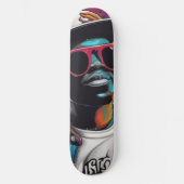 Plataforma de skate - Street graffiti art Hip Hop  Skateboard (Vorderseite)