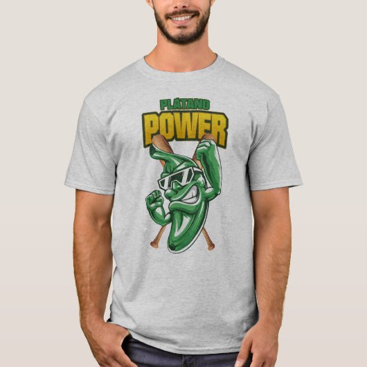 PLATANO POWER DOMINICANA BASEBALL TEAM SUPPORT T-Shirt (Vorderseite)