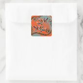 PLATAPUS ART QUADRATISCHER AUFKLEBER (Tasche)