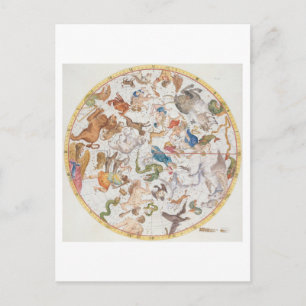 Plate 26 von "Atlas Coelestis", von John Flamsteed Postkarte