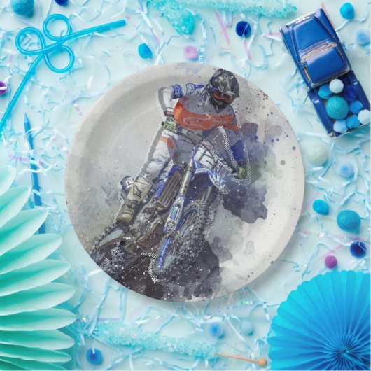 plate de papel moto pappteller (Party)