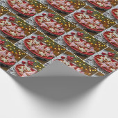 Plate für Weihnachtskekse Geschenkpapier (Ecke)