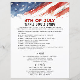 Plate Game 4. Juli Party Game